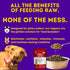 96% 100% 6oz HOLI Freeze Dried Elk and Venison Dog Food Topper - Meat, Wild Caught Free Range - Freeze Dried Dog Food