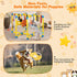 Tengantongda 9 Upgraded Puppy Play Gym with Hanging Toys, Reinforced Frame & Strong Suction CupsRemovable Dog