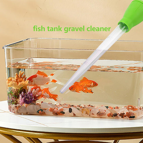 2 Set Manual Fish Tank Cleaning Tools with Extension Pipe and L Shaped Extension Pipe, 30ml Aquarium Water Changer,
