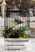 SunGrow Parrot Cage Hammock Swing, Colorful Wooden Swing with Metal Chain, 1 Pack