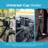 Zrafu 2-in-1 360 Stroller Cup Holder with Phone Holder - Universal Bike & Wheelchair Accessory, Rotatable, Anti-Slip