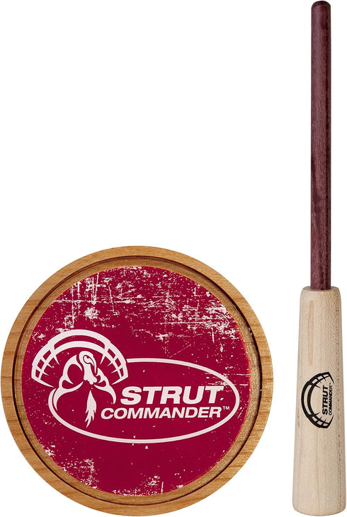 STRUT COMMANDER Turkey Pot Call - Realistic Yelps, Clucks, Cutts, Purrs for Turkey Hunting - Made in USA
