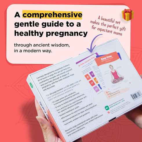 Set WorkoutLabs Prenatal Yoga & Ayurveda Cards Healthy and Conscious Pregnancy Guide with Ancient Wisdom in a Modern