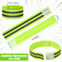Yilloog 100 Pcs Reflective Arm Bands - High Visibility Reflector Bands for Night Walking, Cycling, Running