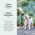 FuzzYard Life Dog Lead, Size L, Stylish Premium Cotton Design in Soft Blush for Everyday Walking