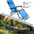Pinikuyiro Outdoor Folding Chaise Lounge Chair, Patio Sun Lounger Reclining Beach Chair Bed,Foldable Lawn Recliner
