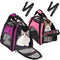 2 Pcs Soft Sided Pet Carrier, Airline Approved for Cats and Small Dogs, Portable Travel Bags (Pink, Purple)