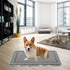 EMPSIGN Dog Bed Mat - Reversible Machine Washable Crate Pad for Large Medium Small Dogs, Grey