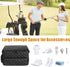 Golf Car Storage Organizer with 2 Layer Trunk, Ventilated Compartment for 2 Pairs Shoes, Balls, Clothes, Accessories