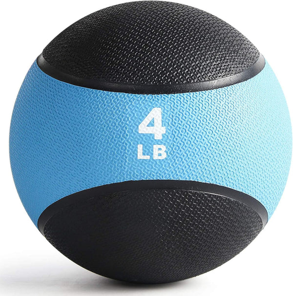 RitFit Weighted Medicine Ball - Non-Slip Rubber Shell & Dual Texture Grip