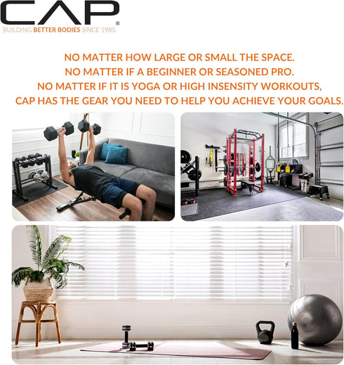 3/4 CAP Puzzle Exercise Mats | Thick EVA Interlocking Foam Tiles for Home Gym Flooring | Multiple Options