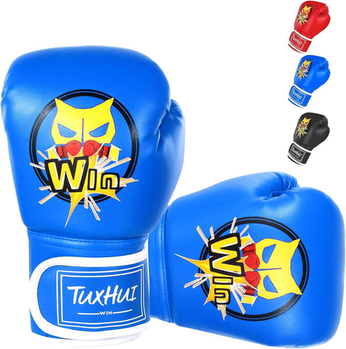 Kids Boxing Gloves for Boys and Girls - Youth Training Gloves for Punching Bag, Kickboxing, Muay Thai, Ages 5-12