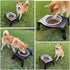 Tuff Pupper Elevated Dog Bowl | Single Raised Dog Bowl Holds 80oz/12cups Food/Water | Collapsible Dog Travel Bowl Folds for Easy Storage | Elevated Dog Feeder for Pet Travel