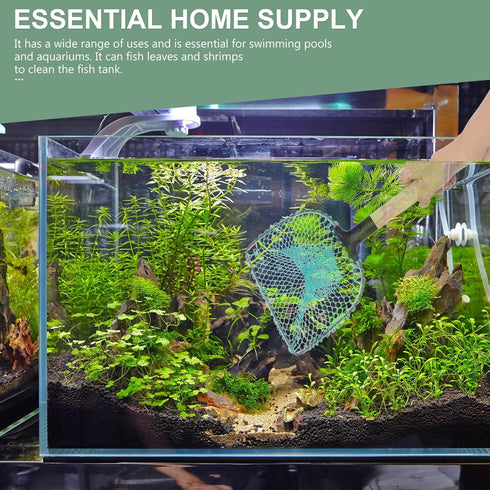 30cm Cabilock Fish Tank Net with Wooden Handle Aquarium Mesh Dip Net for Fish and Shrimp for Home Aquarium Random Color