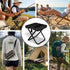 Posyra Backpack 220LBS Setup Foldable Stool, Portable Stool & Pocket Chair for Camping Hiking, Capacity Ultralight