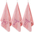 Tegeme 3 Pcs Bow Microfiber Gym Towels Coquette Embroidered Bow Bigger Size Soft