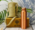 Pure Copper Water Bottles, Seamless Leak Proof Ayurvedic Copper Bottle (1000ml)