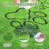 2 Pack 34"72" Homimp Washable Pee Pads for Dogs, Super Absorbent Reusable Puppy Pads,Green Long Wool Fake Grass
