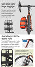 GORIX Bike Front Fork Cage Mount - Large Bottle Cage with Non-Slip Belt for Bikepacking