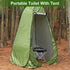 300LBS BLIKA Portable Toilet for Camping & Travel - Weight Capacity, Folding Toilet with Removable Plastic Ring