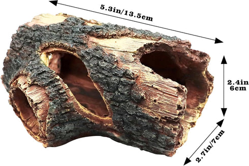 Neeenn Hermit Crab Hideout, Resin Simulation Stone Reptile Cave Hideout, Hermit Crab Climbing Toys, Terrarium Habitat