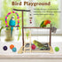 Finch Bird Playground Parrot Playstand Parakeet Gym Playpen Cockatiel Play Stand Wood Perch Exercise Activity Center