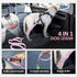 IOKHEIRA Dog Leash for Large Dogs - Adjustable Bungee Leash with Car Seatbelt, 4-6 FT for Medium Dogs, Pink