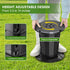 350LBS BLIKA Upgraded Retractable Portable Toilet with Soft Cushioned Seat, Foldable Camp Toilet for Adults & Kids