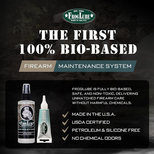 FrogLube C+LP Kit - Gun Oil and Cleaner - Gun Cleaner and Lubricant - Targets Carbon & Fouling - Metal Bonding