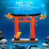 IMIKEYA Japanese Torii Gate Decoration for Fish Tank, Mini Torii Model for Aquarium Landscape and Fairy Gardens