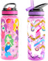 Home Tune Kids Water Drinking Bottle 2 Pack - 23oz, BPA Free, Leak-Proof, Cute Design for Girls & Boys