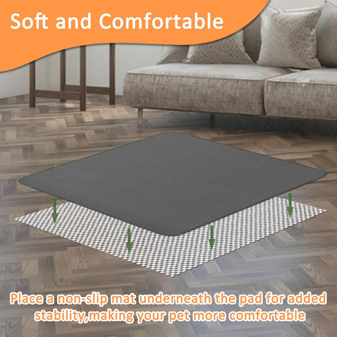 3 Packs 48'' 48" Bunlitent Washable Pee Pads for Dogs, x Reusable Puppy Pads with Super Absorbent, Fast Absorbent Pet