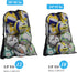 Heavy Duty Mesh Ball Bag, Drawstring Sport Equipment Storage for Basketball, Soccer, Swimming Gear