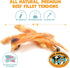 Pack 4-6" (12ct) Approved Beef Tendons for Dogs - Single Ingredient Dog Treats & Chews for Small Dogs and Medium Breeds