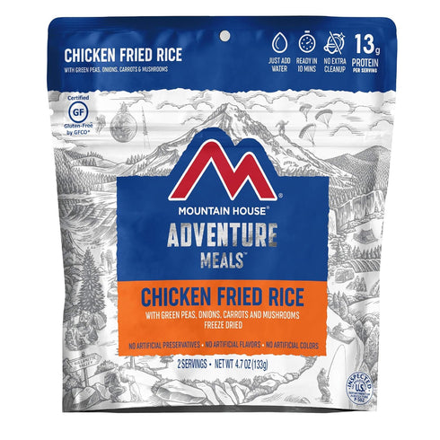 Mountain House Chicken Fried Rice - Freeze Dried Backpacking Camping Food | 2 Servings | Gluten-Free