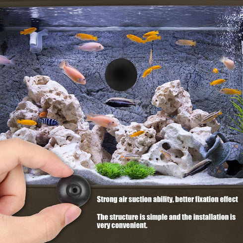 10pcs 1 Inch Fish Tank Suction Cups, Rubber Clips for Aquarium Attachments, Fish Tank Pump and Aeration Setup