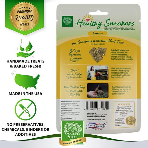 Small Pet Select Healthy Snackers - Banana
