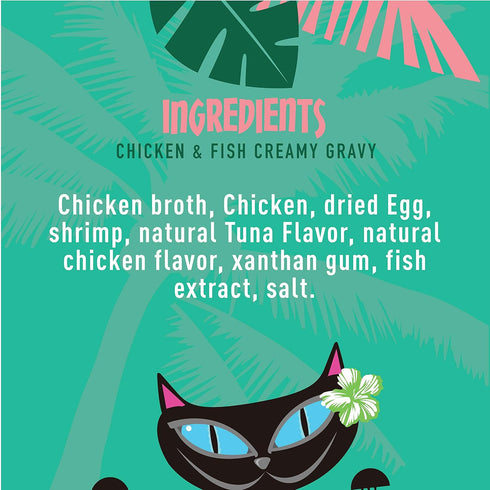 Tiki Cat Stix Wet Treats - Grain Free Lickable Mousse with Chicken & Shrimp in Creamy Gravy, 6 Count (Pack of 1)