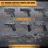 Gun Magnet Mount with 3M Adhesives, Rated 55 LBS | No Drilling for Handgun, Rifle, Shotgun, Pistol