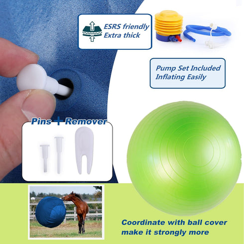SWYIVY 40inch Horse Ball - Extra Large Toy for Adult Horses, Ideal for Pasture & Indoor Stall Boredom Relief