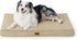 Bedsure Extra Large Orthopedic Dog Crate Bed - Waterproof Dog Bed with Removable Washable Cover, Khaki