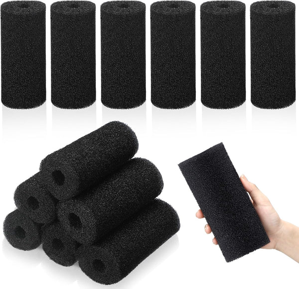12 Pack 5.9'' Big Pre-Filter Sponge Foam Replacement Filtration Kit for Aquarium,