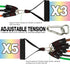 TheFitLife Exercise Resistance Bands with Handles - 5 Stackable Fitness Workout Bands up to 300 lbs