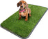 Ottomanson Artificial Grass Puppy Potty Training Pad with Tray, 15" x 30", Reusable Pee Pad for Small Pets and Dogs