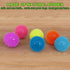 2.5" Squeaky Dog Balls for Small Medium Dogs, 6 Pack Chew Toys with Spike for Teeth Cleaning (green)