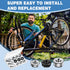 Zacro 18pcs Bike Wheel Axle Nut and Bicycle Hub Safety Washer Kit for Mountain Road Commute Bikes