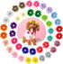 40Pcs Puppy Yorkie Dog Hair Bows with Rubber Band, Pet Small Dog Girl Flower Hair Accessories for Party Christmas
