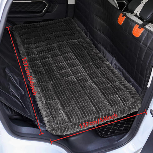 24.8" 54") Washable Large Dog Bed for Cars, Dog Car Seat Cover for Backseat, Anti-Slip Pet Sleeping Mat, Car Seat