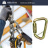 Fusion Climb Tacoma Steel High Strength Auto Lock D-Shaped Carabiner, Steel Clip