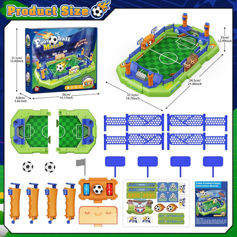 3 4 5 6 7 8-12, 5-8 Fortand Soccer Board Game for Kids, Mini Foosball Table Game for Boys & Girls Ages Finger Football